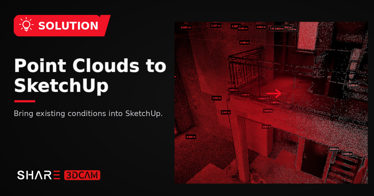How Do You Import a SHARE SLAM Point Cloud into SketchUp for Renovation Design? A Lightweight Modeling Workflow