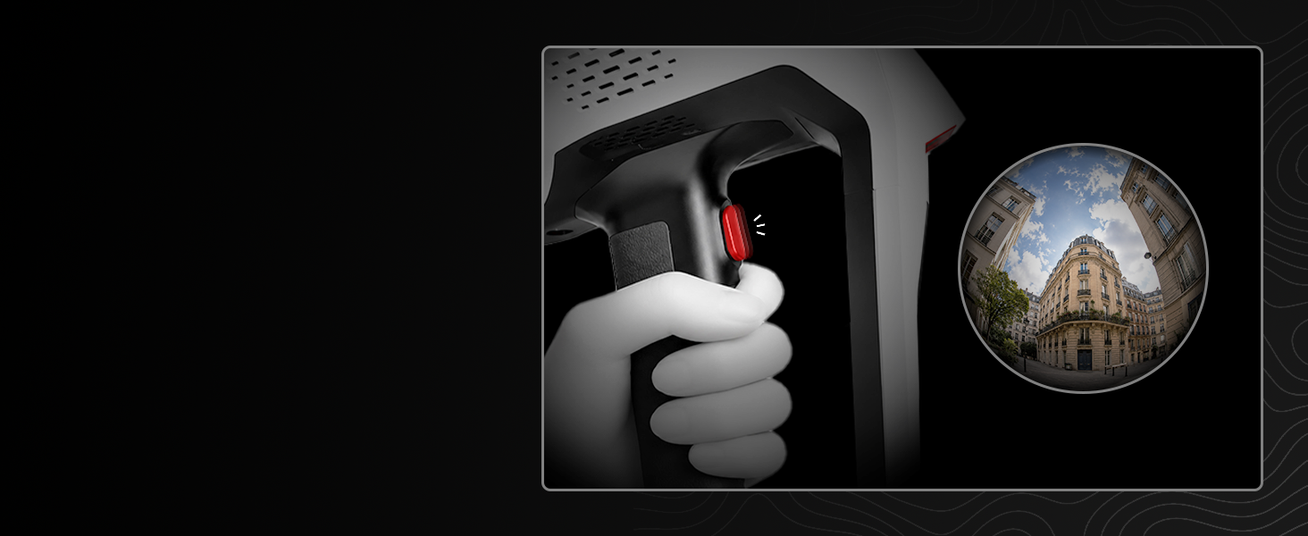 SHARE SLAM S100 photo capture button for recording visual details during field scanning